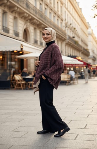 Shoulder Shawl 1137-01 Purple 1137-01