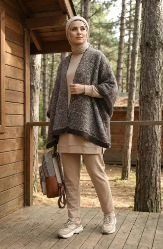 شال كتف 1138-01 بني 1138-01