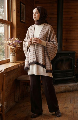 Schoudersjaal 1144-01 Nerts 1144-01