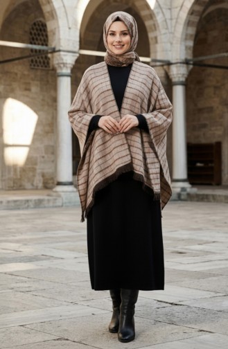 Schoudersjaal 1144-01 Nerts 1144-01