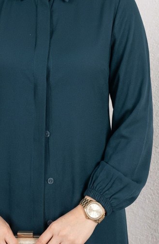 Viskon Belmando Kumaş Tunik Pantolon İkili Takım 0340-06 Petrol