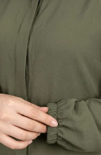 بدلة مزدوجة من قماش فيسكوز بلماندو، بنطلون تونك، 0340-07 كاكي 0340-07