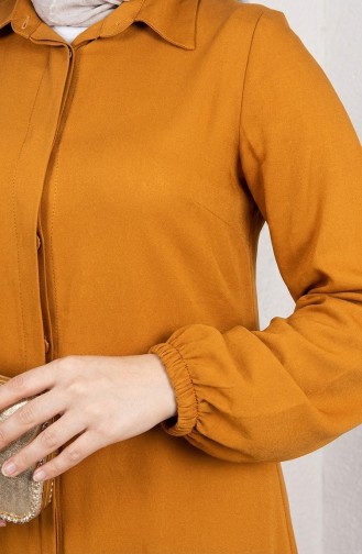 Viscose Belmando Stof Tuniek Broek Tweedelig Pak 0340-08 Mosterd 0340-08