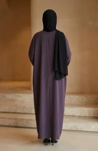 Robe Hijab à Boutons 2193-06 Anthracite 2193-06