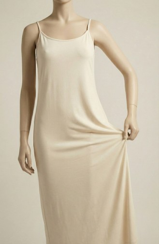 Kleid mit Futter 1965-03 Creme mit Kordelzugriemen 1965-03