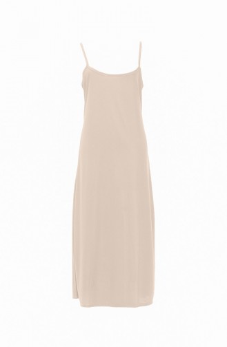 Kleid mit Futter 1965-03 Creme mit Kordelzugriemen 1965-03