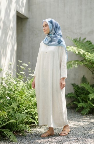 Écharpe Cocon En Coton à Motif Floral 70333-06 Vert Clair Vert Menthe 70333-06