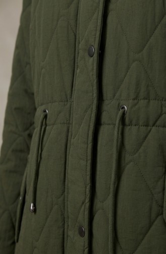 Plus Size Hooded Crinkle Jacket 6225-03 Khaki 6225-03