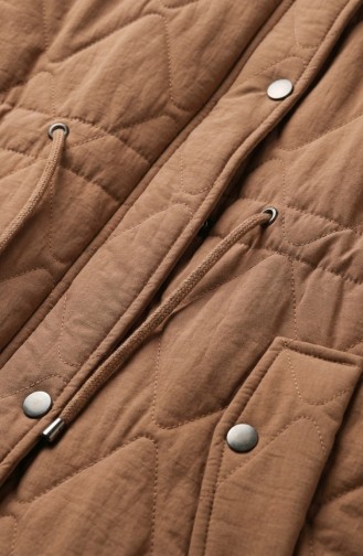 Plus Size Hooded Crinkle Jacket 6225-04 Tan 6225-04