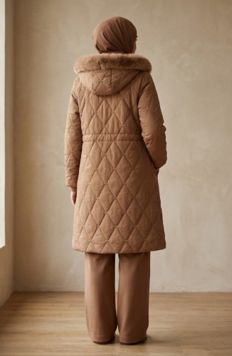 Plus Size Hooded Crinkle Jacket 6225-04 Tan 6225-04