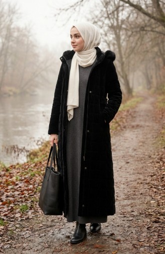 Veste à Capuche Nova Grande Taille 6320-01 Noire 6320-01