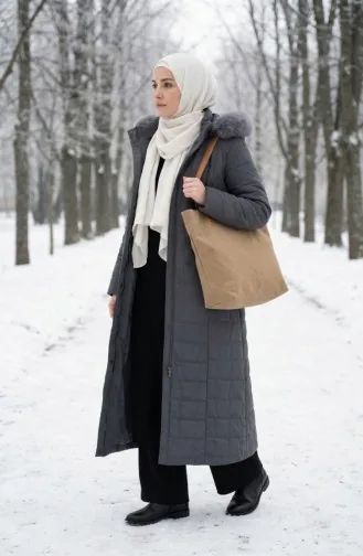 Plus Size Hooded Nova Jacket 6320-05 Grey 6320-05