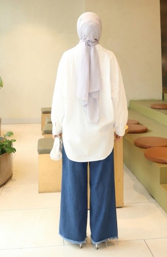 Beli Lastikli Paçası Püsküllü Kot Pantolon 2211-04 Lacivert