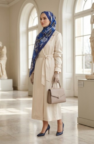 Écharpe Douce à Motifs 70317-04 Bleu Parlement 70317-04