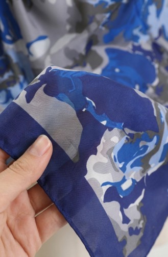 Écharpe Douce à Motifs 70317-04 Bleu Parlement 70317-04