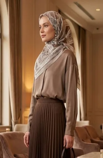 وشاح بنقشة العنبر 70326-04 حجري 70326-04