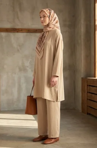 Amberkleurige Sjaal Met Patroon 70326-10 Licht Zalmkleurig 70326-10