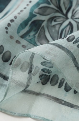 وشاح بنقشة كهرمانية 70326-12 أخضر فاتح 70326-12