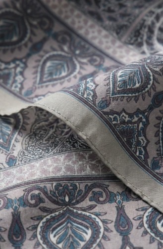 Karaca Patterned Cotton Scarf 81091-03 Gold Purple 81091-03