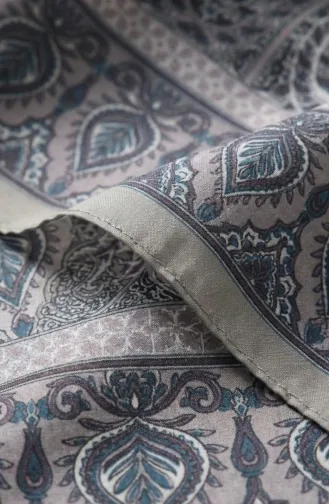 Karaca Desenli Cotton Eşarp 81091-03 Gold Mor