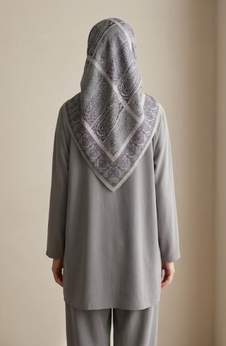 Karaca Patterned Cotton Scarf 81091-03 Gold Purple 81091-03