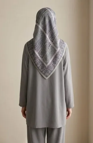 Karaca Desenli Cotton Eşarp 81091-03 Gold Mor