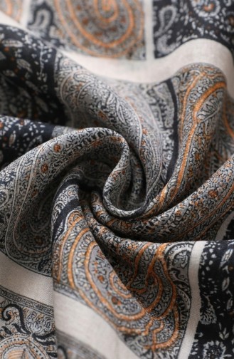 Karaca Baumwollschal Mit Muster 81091-05 Hellgelb-Orange 81091-05