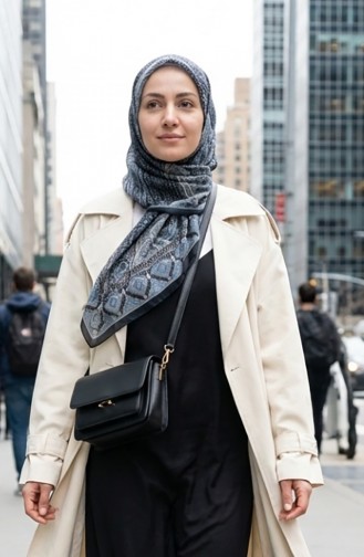 Karaca Baumwollschal Mit Muster 81091-10 Marineblau Indigo 81091-10