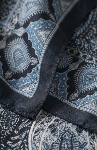 Karaca Baumwollschal Mit Muster 81091-10 Marineblau Indigo 81091-10