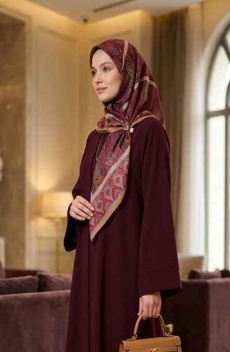 Karaca Katoenen Sjaal Met Patroon 81091-12 Mosterd Terracotta 81091-12