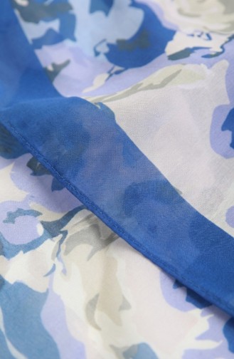 Écharpe Douce à Motifs 70317-05 Bleu Marine Lilas 70317-05