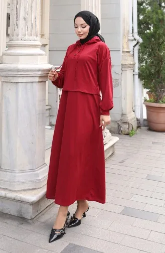 Tailleur-pantalon Boutonné 4609-02 Bordeaux 4609-02