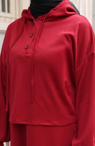 Button-Down Dress Suit 4609-02 Burgundy 4609-02