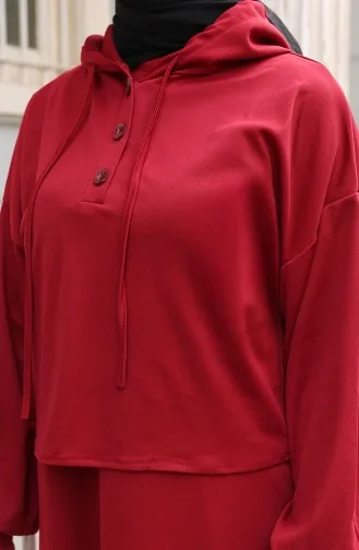 Tailleur-pantalon Boutonné 4609-02 Bordeaux 4609-02