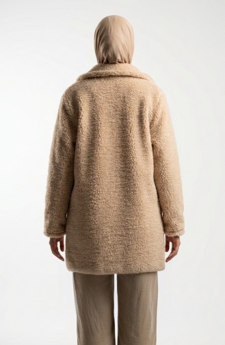 جاكيت مخملي بجيوب وأزرار 6342-03 من فرو المنك 6342-03