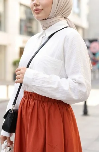 Beli Lastikli Rahat Kesim Etek 0227-07 Taba