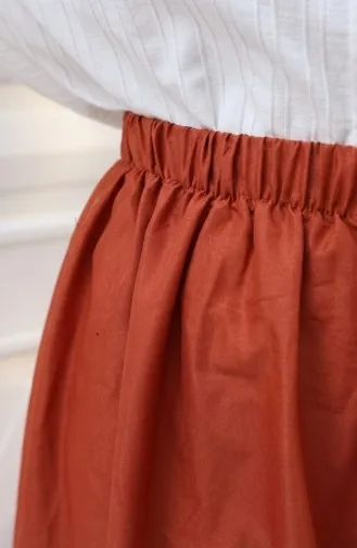 Beli Lastikli Rahat Kesim Etek 0227-07 Taba