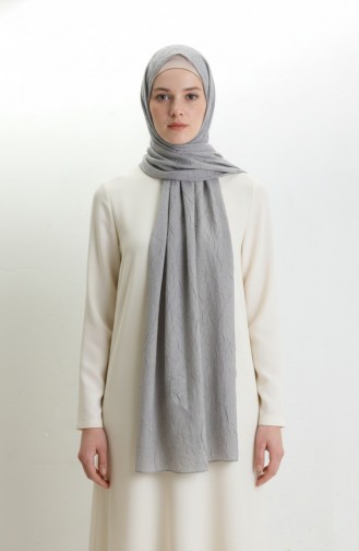 Bamboe Kras Sjaal 1005-01 Grijs 1005-01