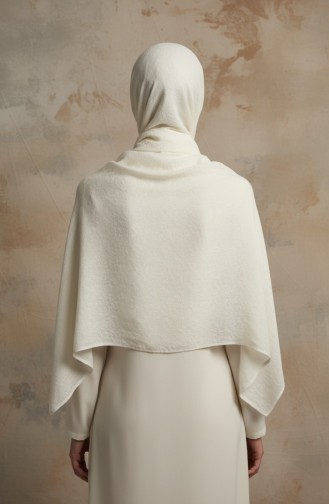 شال من الخيزران بلون التوت البري 1005-03 كريمي 1005-03