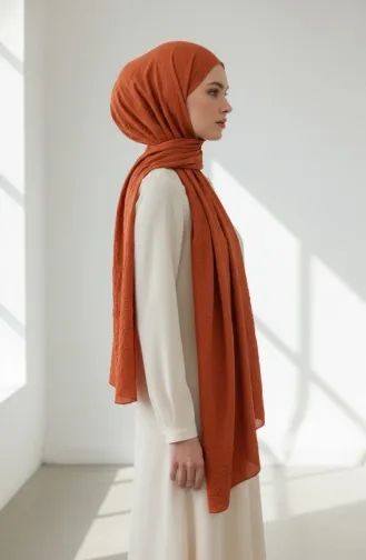 Bambu Kraş Şal 1005-04 Kiremit