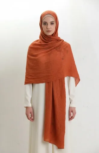 Bambu Kraş Şal 1005-04 Kiremit