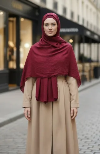 Bambu Kraş Şal 1005-16 Bordo