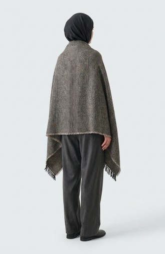 Schoudersjaal 3012-01 Nerts Zwart 3012-01