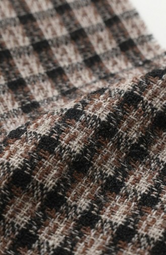 Shoulder Shawl 3013-01 Brown Black 3013-01