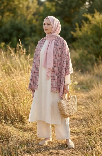 Schulterschal 3014-01 Rosa Schwarz 3014-01