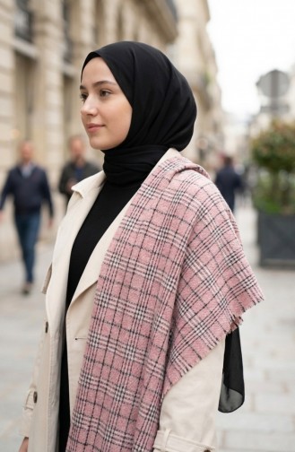 Schulterschal 3014-01 Rosa Schwarz 3014-01