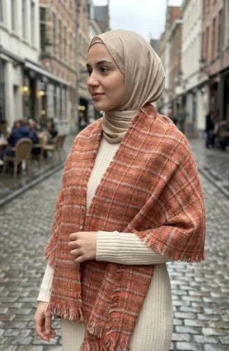 Omuz Şal 3016-01 Kiremit