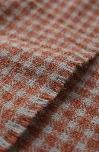 Shoulder Shawl 3027-01 Terracotta Grey 3027-01