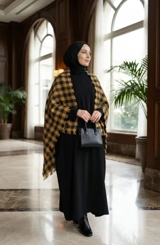 Châle D`épaule 3031-01 Moutarde Marine 3031-01