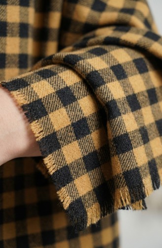 Shoulder Shawl 3031-01 Mustard Navy 3031-01